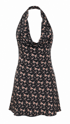 Strapless short dress with tiered skirt