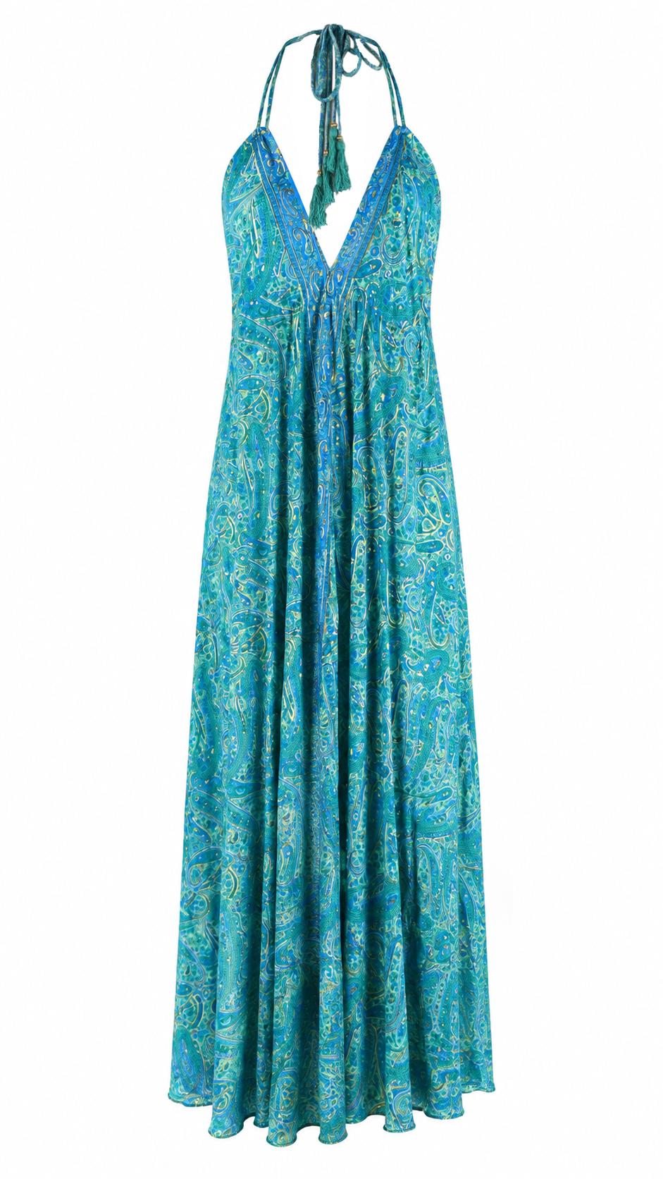 Abito lungo fantasia paisley