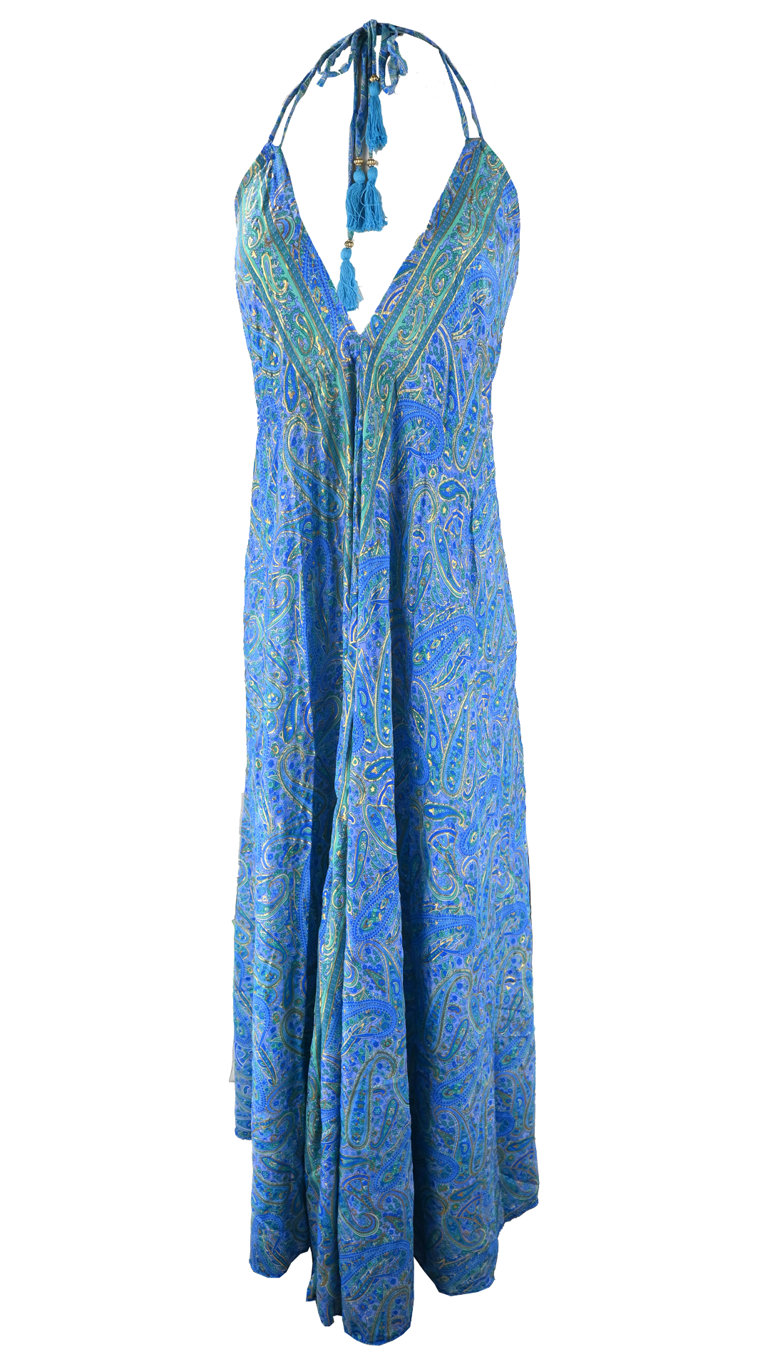 Abito lungo fantasia paisley