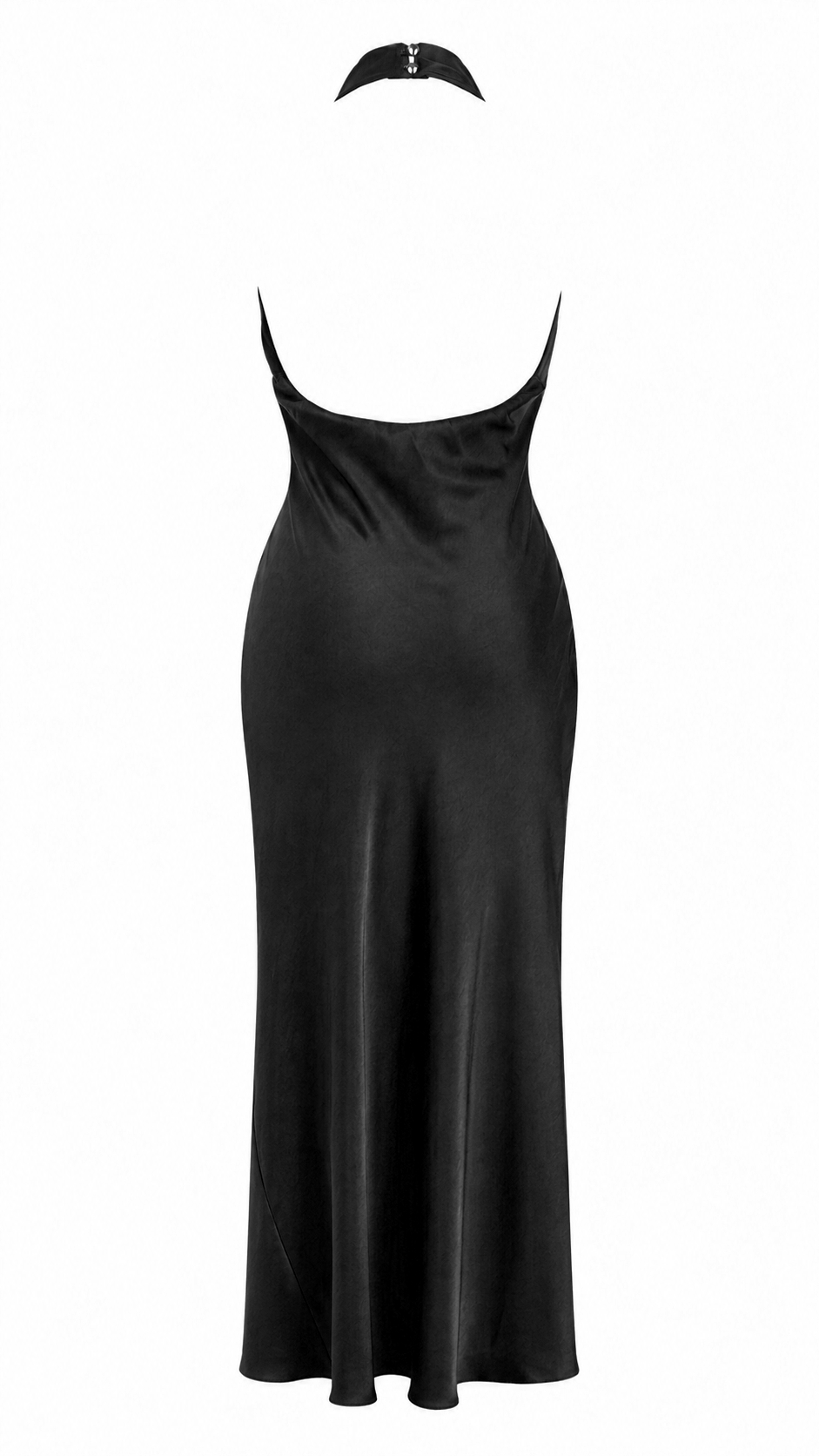 Abito lungo con scollo drappeggiato