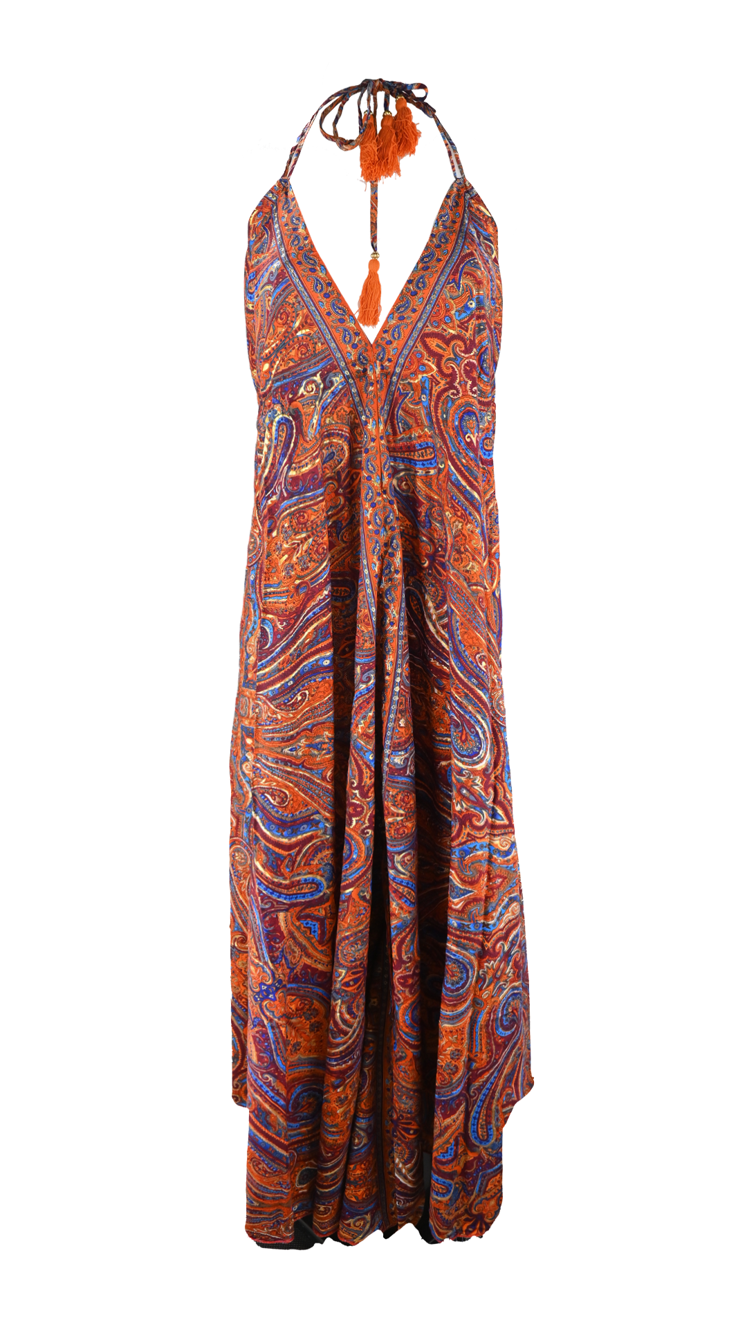 Abito lungo fantasia paisley