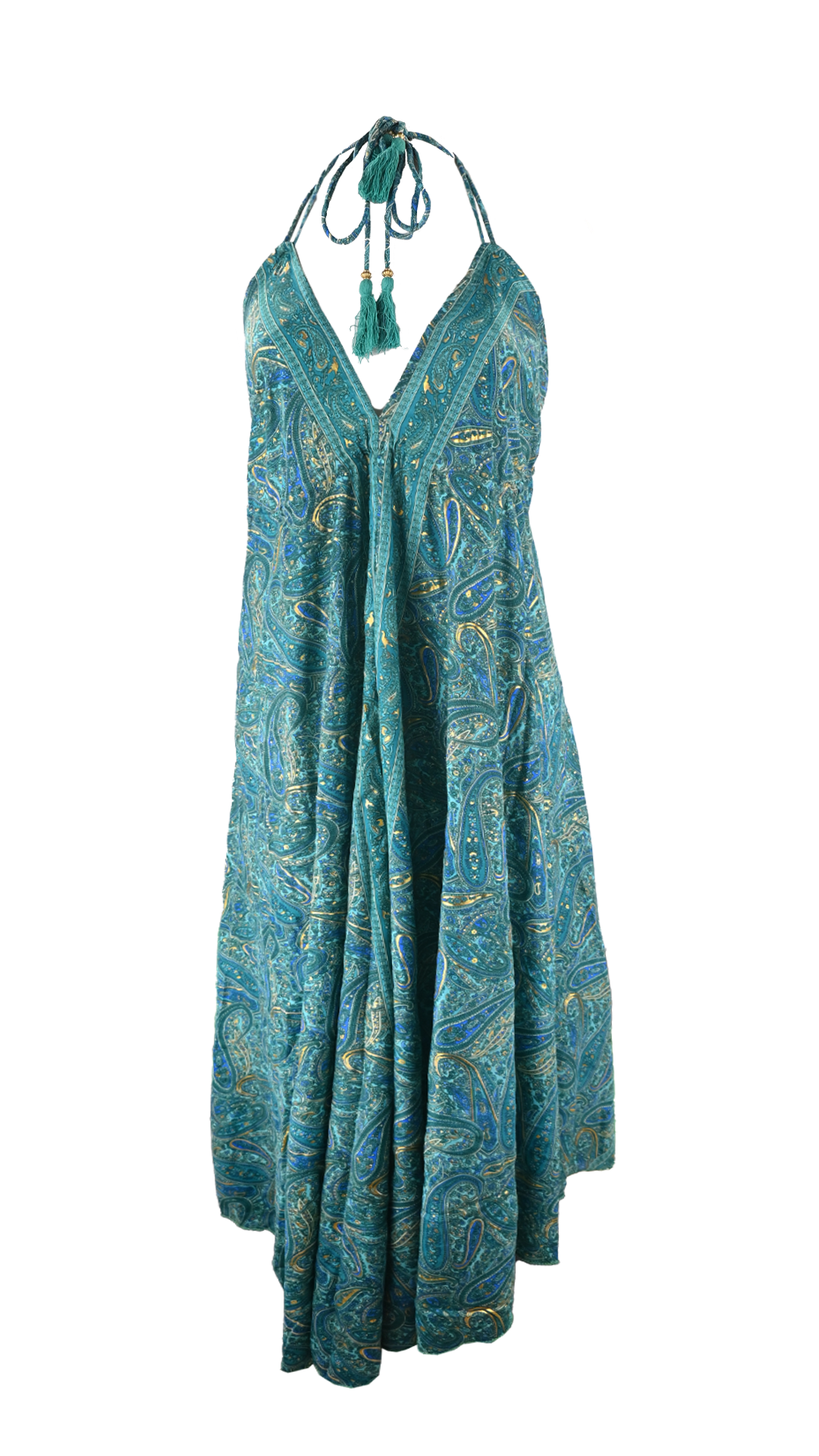 Abito lungo fantasia paisley